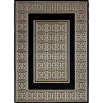 Koberec Kusový koberec Gloss 6776 86 greek black/gold 120x170 cm