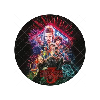 Jedlá dekorace na dort STRANGER THINGS 2, VARIANTA Jedlý papír 1654