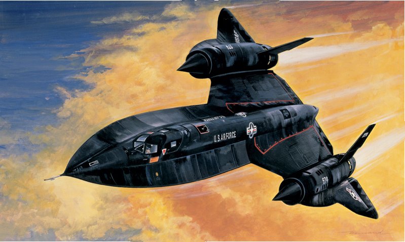 Plastikový model letadla Italeri 0145 Lockheed SR-71 Blackbird (1:72)