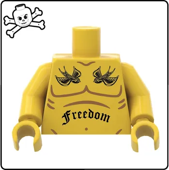 Stavebnice LEGO Hall of Bricks Custom LEGO® Torso - Freedom Tattoo Yellow