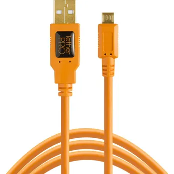 Kabel do PC Tether Tools TetherPro USB 2.0 na Micro-B 5-Pin 4,6 m oranžový CU5430ORG