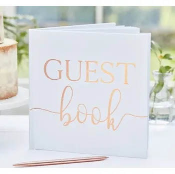 Svatební dekorace Ginger Ray KNIHA hostů růžové zlato