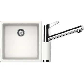 Granitový dřez Set Schock S12-4 (dřez Greenwich N-100 Polaris + baterie SC-510 Polaris)