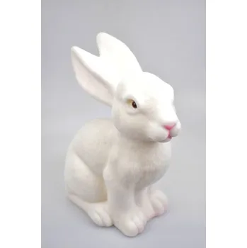 Velikonoční dekorace Dekorační zajíc bílý 25 cm (135717 015 WIPK-3-01498-21 zajíc bílý)