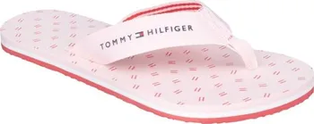 Dámské žabky Tommy Hilfiger Flags Flat Beach Sandal růžové/černé 36