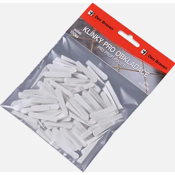 Obklad Den Braven Klínky pro obkladače Varianta: Klínky pro obkladače, 0 - 4 mm, 100 ks, materiál: plast