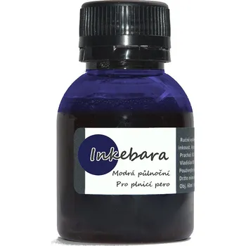 Inkebara Modrá půlnoční lahvičkový inkoust