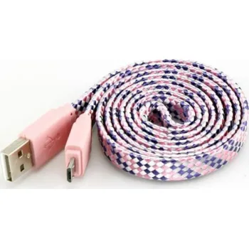 Datový kabel Sbox USB->Micro USB 2.0 M/M 1m colorfull blister rose USB-103CF-P