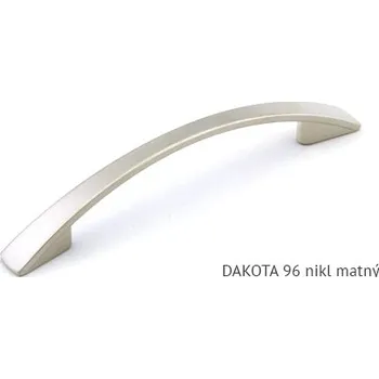 Nábytkové kování kovová úchytka DAKOTA 96, 128 Varianta: DAKOTA 96 Nikl matný