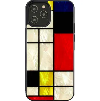 Pouzdro na mobilní telefon Pouzdro iKins pro Apple iPhone 12 Pro Max mondrian black
