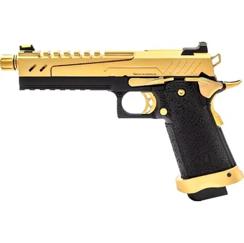 Airsoftová zbraň Vorsk Airsoftová pistole Hi-Capa 5.1S, GBB - zlatý závěr