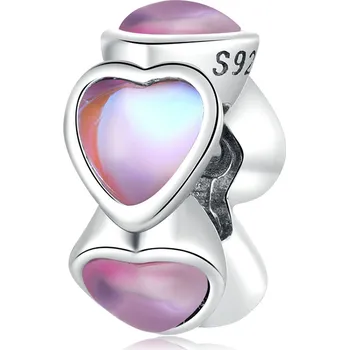 Přívěsek Elenys stříbrný přívěsek Pole kouzelných srdcí