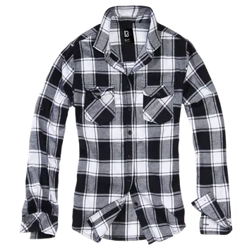 Dámská košile Košile Ladies Amy Flanell Shirt bílá | černá 3XL