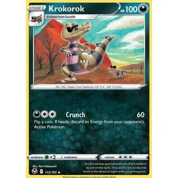 Sběratelská karetní hra Pokémon SIT 112/195 Krokorok - Silver Tempest Stav: Near Mint, Verze: REVERSE HOLO