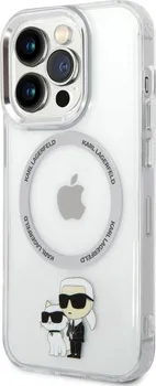 Pouzdro na mobilní telefon Karl Lagerfeld MagSafe IML Karl and Choupette NFT pro Apple iPhone 14 Pro Max čiré