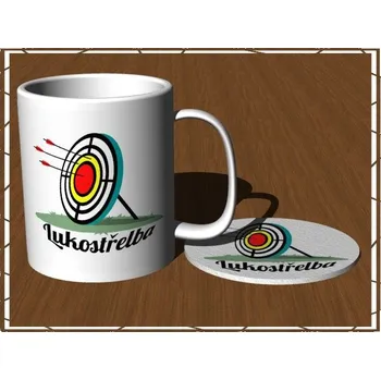 Pelisport Hrnek lukostřelba hrnek s podtáckem filcovým