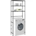Koupelnový nábytek 3patrový úložný regál nad pračku 69 x 28 x 169 cm