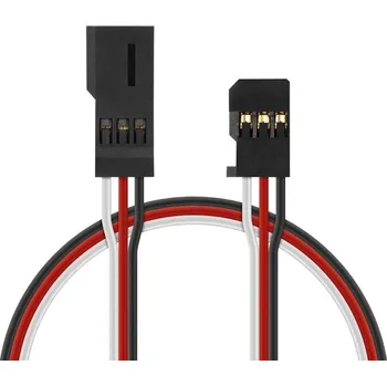 RC vybavení 4606 J prodlužovací kabel 900mm Futaba plochý silný, zlacené kontakty (PVC)