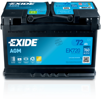 Autobaterie Exide EK720 12V 72Ah 760A