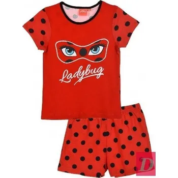 Dívčí noční košile SUN CITY Pyžamo KOUZELNÁ BERUŠKA krátké červené, vel. 116