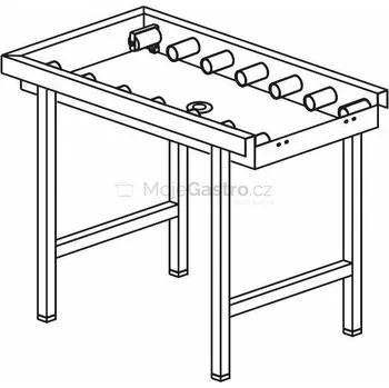 Dílenský stůl KROMO Stůl válečkový s vanou 1600 x 650 x 850 mm