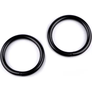 Kroužek Ø25 mm, barva 6 černý lak