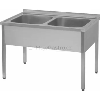 Nerezový dřez OEM Dřez - 100x70, nádoby 2x 50x40x25 cm