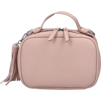 Kabelka Menší koženková crossbody Jessa, růžová