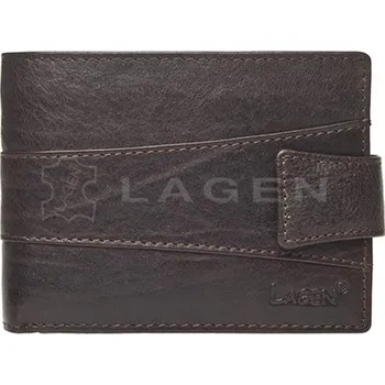 Peněženka Pánská kožená peněženka Lagen s RFID - tmavě hnědá