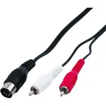 Kabel DIN 5pin - 2x CINCH M/M 1,5m