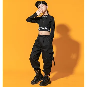 HIP HOP černé kapsáčové kalhoty unisexové 3-16 let Velikost: 160 (11-12 let)