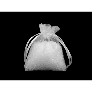 Dárkový pytlík 7x9 cm organza, barva 1 bílá