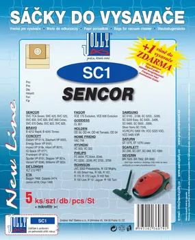 Sáček do vysavače Jolly Sencor SC1 5 ks
