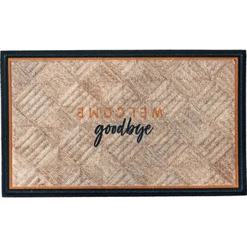 Rohožka Textilní gumová čistící vnitřní vstupní rohož FLOMA Lima Seagrass - 45 x 75 x 1,1 cm