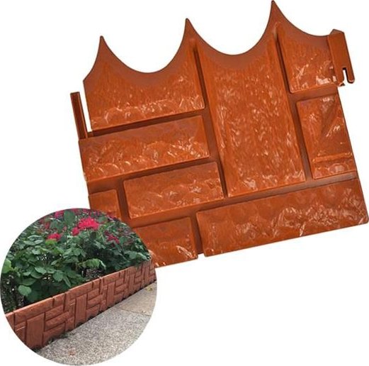 Prosperplast - Bordo erboso "Ibra" per giardino in plastica 390 x 390 x