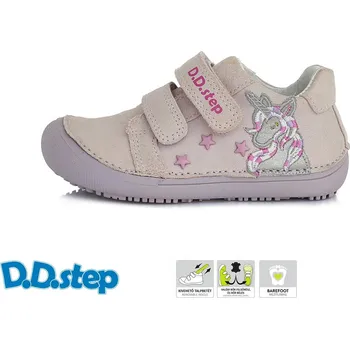 Dívčí polobotky Celoroční obuv DDstep barefoot S063-357 M Mauve dívčí Velikost: 26