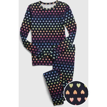 Pánské pyžamo GAP Dětské pyžamo se srdíčky - Holky GAP černá | krémová 2150748