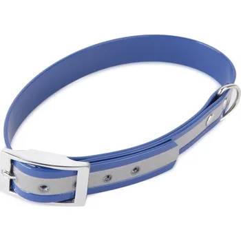 Obojek pro psa Firedog BioThane obojek Basic Reflect 25 mm 40-48 cm Barva: Modrá