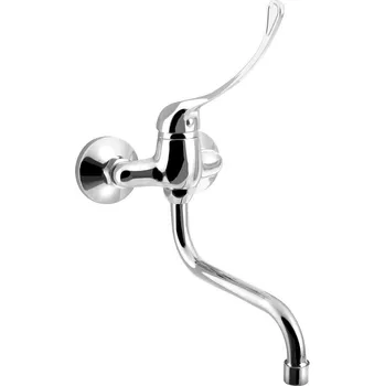 AQUALINE AQUALINE 35 nástěnná baterie, rozteč 100mm, lékařská páka, ramínko S, 177mm, chrom