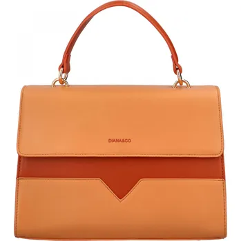 Kabelka Moderní koženková crossbody Daisy, oranžová