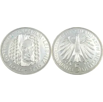 Sběratelství Ag 5 Deutsche Mark 1966 mince