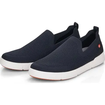 Pánské polobotky RIEKER - REVOLUTION Pánská mokasína 07106-14 Rieker-R modrá Barva: blau, Velikost: 44