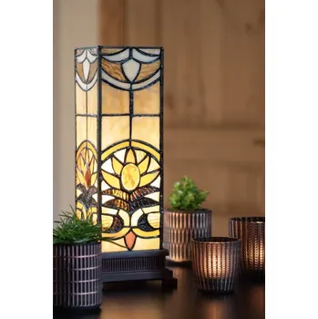 Lampička Stolní lampa Tiffany Fleur - 12*35 cm 1x E14 / Max 40W