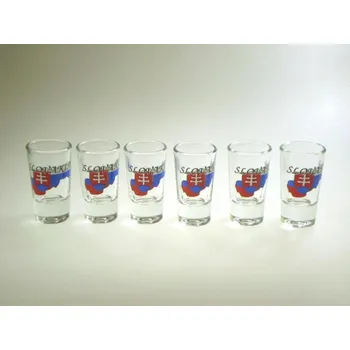 Sklenice Pohár 25ml štamprlík 6ks CZECH