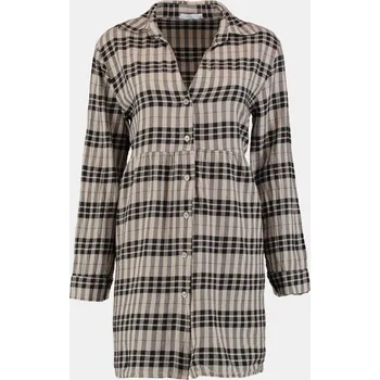 Dámské šaty Haily´s Béžové kostkované košilové šaty Hailys - Dámské Haily´s černá | hnědá | krémová 1408128
