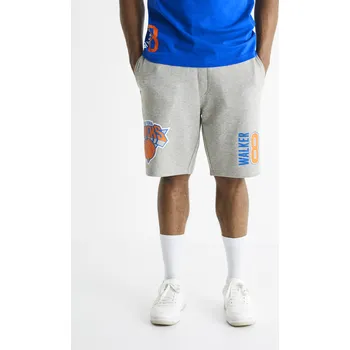 Pánské oblečení Celio Teplákové kraťasy NBA N.Y. Knicks - Pánské Celio šedá 1936058