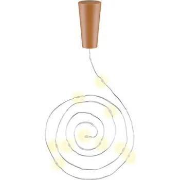 Vánoce Dekorační LED světélka do lahve, časovač, 10x LED - 40.92.0551