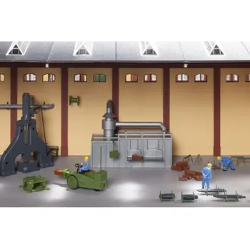 Modelová železnice H0 - parní buchar s příslušenstvím