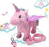 Plyšová hračka Zpívající a chodící plyšový jednorožec Roxy Unicorn 35 cm růžový