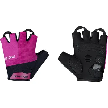 Cyklistické rukavice FORCE SECTOR LADY gel, černo-růžové Velikost: XXL